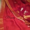 Handwoven Matka Silk & Resham Silk Self Stripes Saree - Image 3