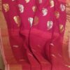 Handwoven Matka Silk & Resham Silk Self Stripes Saree - Image 4