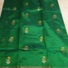 Handwoven Chanderi Pattu silk saree with beautiful woven motifs - Image 3