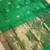Handwoven Chanderi Pattu silk saree with beautiful woven motifs - Image 2