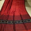 Red Handwoven Soft Matka silk saree - Image 4