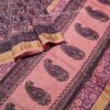 Handblock printed Maheshwari silk cotton Saree