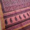 Handblock printed Maheshwari silk cotton Saree - Image 2