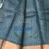 Handwoven Printed Tussar silk saree - Image 3