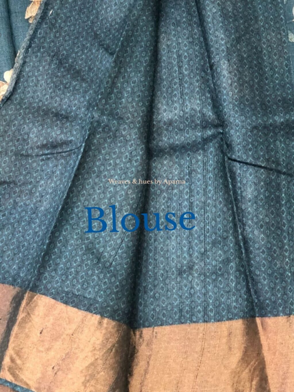 Woven Tussar Silk Saree with Elegant Sequins Work main image 0