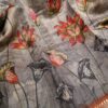 Printed Tussar silk saree - Image 5