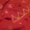 Handwoven 100 count Cotton saree with jamdani work all over the saree - Image 5