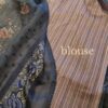 Benarasi Organza silk saree with embroidery and digital print - Image 2