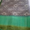 Handwoven Benarasi Organza silk saree without zari - Image 6