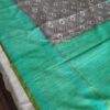 Handwoven Benarasi Organza silk saree without zari - Image 3
