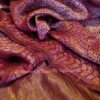 Printed silk cotton saree - Image 3