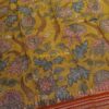 Pen kalamkari work on Vidharba Tussar silk saree - Image 3