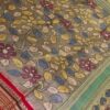 Pen kalamkari work on Vidharba Tussar silk saree - Image 4