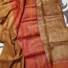 Handwoven 2 ply printed Tussar silk 2 piece suit - Image 2
