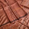 Handwoven natural Organic dyed Mulberry silk and makta silk saree - Image 3