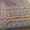 Handwoven Pure soft Cotton saree with kantha hand embroidery work - Image 2