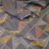 Handwoven Pure soft Cotton saree with kantha hand embroidery work - Image 3