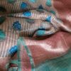 Benarasi kora organza silk saree with meenakari motifs - Image 7
