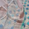 Benarasi kora organza silk saree with meenakari motifs - Image 4