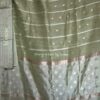 Banarasi Kora Organza silk saree with Kadhua stripes and motifs - Image 5