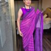 Printed Benarasi 80 gms Georgette silk saree with hand embroidered sequins and a neat back finish - Image 2