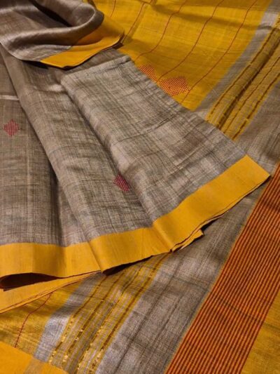 Handwoven Tussar silk saree